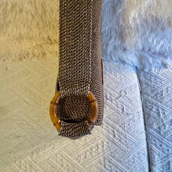 Eric Javits Bag | Taupe Woven Bamboo Accents | Gently Used - Like New Condition! - Picture 7 of 16